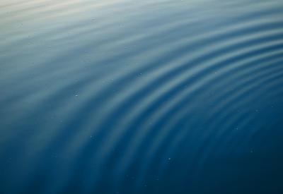 water ripple close up